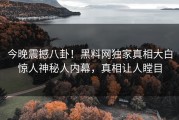 今晚震撼八卦！黑料网独家真相大白惊人神秘人内幕，真相让人瞠目