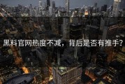 黑料官网热度不减，背后是否有推手？