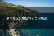 黑料社区又爆猛料引全网热议！