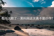 看完沉默了…黑料网这次真不是炒作？