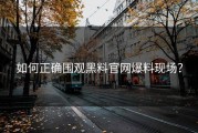 如何正确围观黑料官网爆料现场？