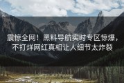 震惊全网！黑料导航实时专区惊爆，不打烊网红真相让人细节太炸裂