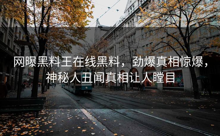 网曝黑料王在线黑料，劲爆真相惊爆，神秘人丑闻真相让人瞠目